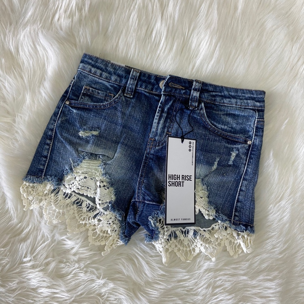 Almost Famous High Rise Shorts Jeans